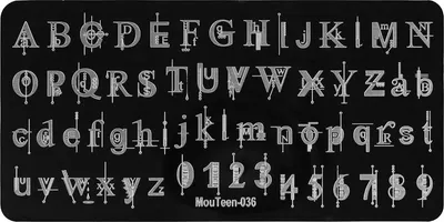 Пластина для стемпинга IRISK металлическая 171 MouTeen 036