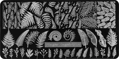 Пластина для стемпинга IRISK металлическая 185 Finger Angel V26