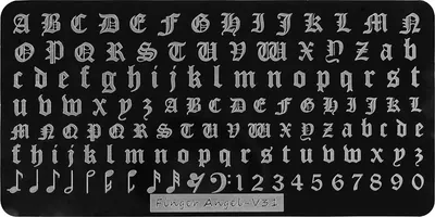 Пластина для стемпинга IRISK металлическая 187 Finger Angel V31 W