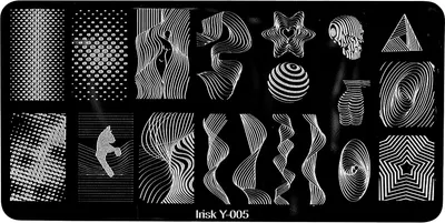 Пластина для стемпинга IRISK металлическая 305 Y-005