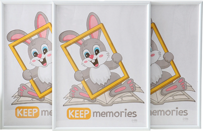 Набор рамок Keep Memories Радуга 30x40 / 10920464 (3шт, белый)