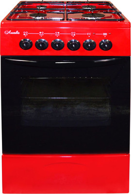 Плита комбинированная Лысьва ЭГ 401 МС-2у (стеклянная крышка, вишневый)