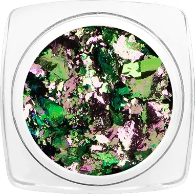 Втирка для ногтей IRISK Пигмент Зеркальные хлопья в баночке тон 08