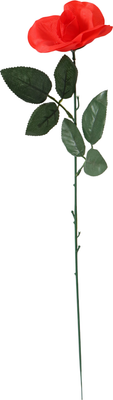 Искусственные цветы Poetry in flowers Роза простая раскрытая / 428837 (красный)
