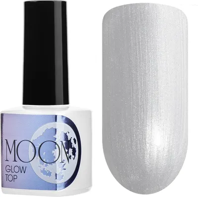 Топ для гель-лака IRISK Moon Glow top без липкого слоя тон 04 Silver/Pearl (8мл)