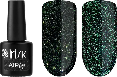 Топ для гель-лака IRISK Air Top без липкого слоя тон 06 Emerald (10мл)