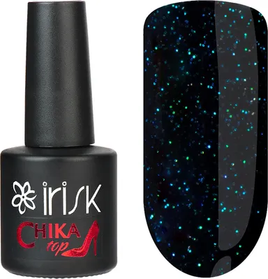 Топ для гель-лака IRISK Chika Top с шиммером без липкого слоя тон 07 (10мл)