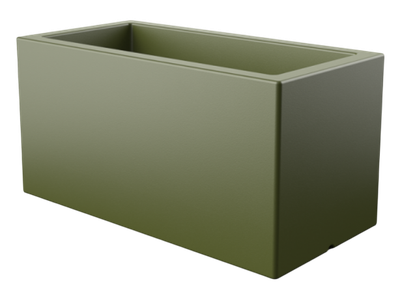 Вазон БЕРКАНО Cubric 40x100 DB / 220_044_23 (Olive Green)