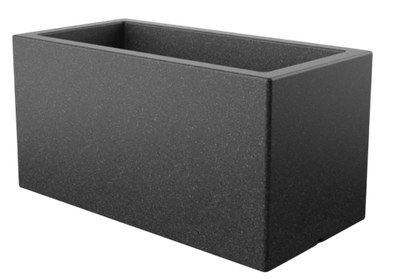 Вазон БЕРКАНО Cubric 40x100 DB / 220_044_24 (Black Granite)