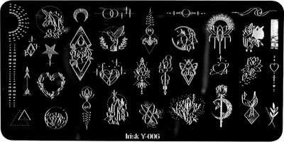 Пластина для стемпинга IRISK металлическая 306 Y-006