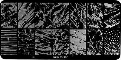 Пластина для стемпинга IRISK металлическая 307 Y-007