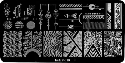 Пластина для стемпинга IRISK металлическая 310 Y-010