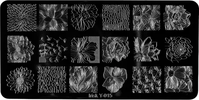 Пластина для стемпинга IRISK металлическая 315 Y-015