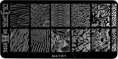 Пластина для стемпинга IRISK металлическая 321 Y-021
