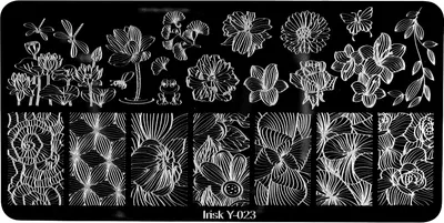 Пластина для стемпинга IRISK металлическая 323 Y-023