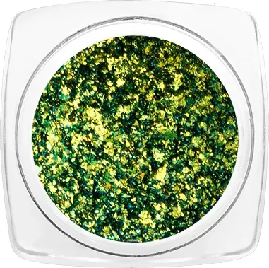 Втирка для ногтей IRISK Пигмент Зеркальные хлопья в баночке тон 02