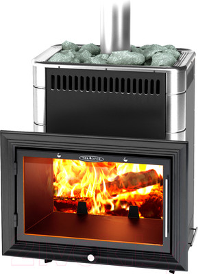 Печь-каменка ТМФ Витрувия Inox БСЭ (антрацит, НВ)