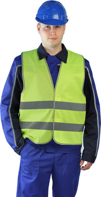 Жилет рабочий УРСУС Сигнальный ЖИЛ321-480 (лимонный, 48-50)