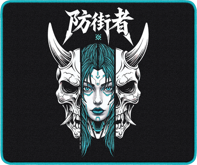 Коврик защитный Defender Cybe 50577 (черный/белый/синий/принт Монстр)