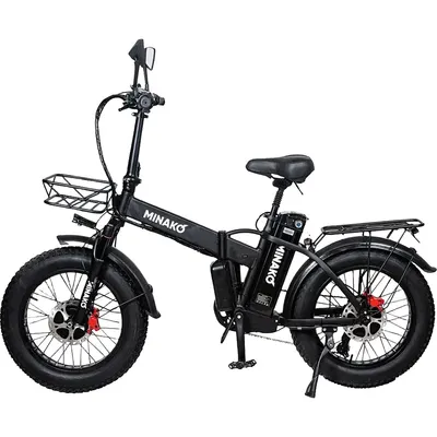 Электровелосипед Minako F10 Dual (черный, разобранный, в коробке)
