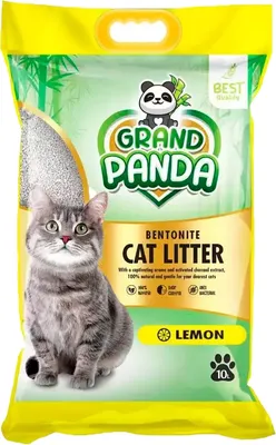 Наполнитель для туалета GRAND PANDA Бентонитовый Лимон (10л)