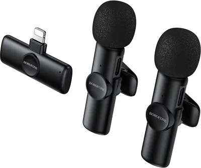 Микрофон Borofone BFK16 Lightning (черный)