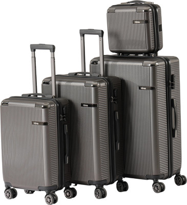 Набор чемоданов Homa 4CHMD-BL (3шт, антрацит)