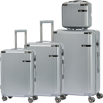 Набор чемоданов Homa 4CHMD-GR (3шт, серебряный)