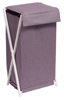 Корзина для белья МеталлБыт Элит / 870610 (сирень/белый)