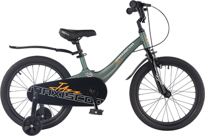 Детский велосипед Maxiscoo Jazz Стандарт 18 2026 / MSC-J1854 (зеленый матовый, разборный, в коробке)