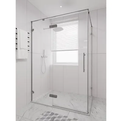Душевой уголок Veconi Alassio 120x80x200 / AL-SP-12080-00-CH-C4 (стекло прозрачное/хром)