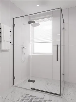 Душевой уголок Veconi Alassio 120x80x200 / AL-SP-12080-00-GR-C4 (стекло прозрачное/брашированный графит)