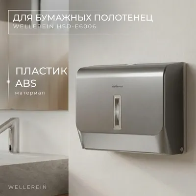 Диспенсер Wellerein HSD-E6006-2 (серебристый)