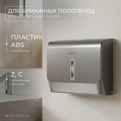 Диспенсер Wellerein HSD-E6006-2 (серебристый)