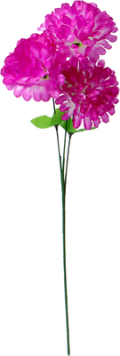 Искусственные цветы Poetry in flowers Гвоздика трио / 4560207 (белый/сиреневый)