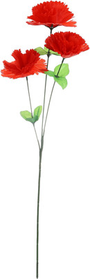 Искусственные цветы Poetry in flowers Гвоздика трио / 4560208 (красный)