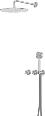 Душевая система со смесителем Abber Wasser Kreis 316 / AF8151BST (брашированная сталь)