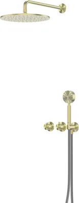 Душевая система со смесителем Abber Wasser Kreis 316 / AF8151BG (брашированное светлое золото)