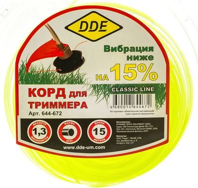 Леска для триммера DDE Classic Line / 644-672