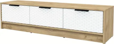 Тумба Interline ТВ Концепт КТ-ТВ3-35 Техно (дуб золотой/белый)