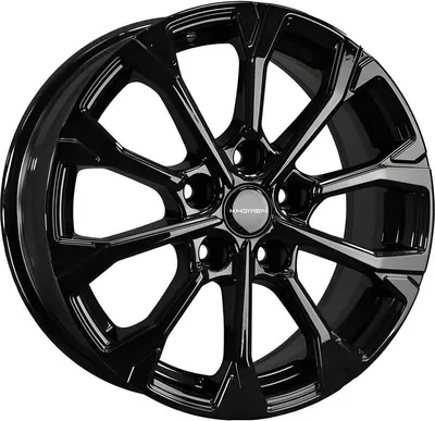 Литой диск Khomen KHW1605 Qashqai/Tiida 16x6.5" 5x114.3мм DIA 66.1мм ET 40мм (Black)