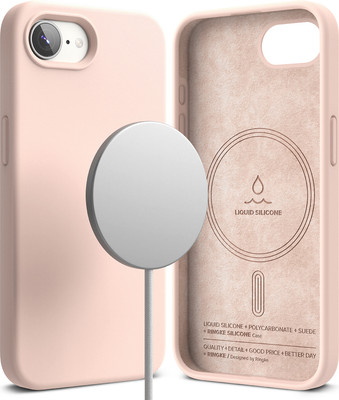 Чехол-накладка Ringke Silicone Magnetic для iPhone 17e/16e (Pink Sand)