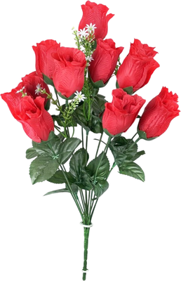 Искусственный букет KlrBy Бутоны роз с добавками / СН12к