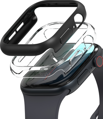Защитный чехол для умных часов Ringke Slim Для Apple Watch 11/10 42мм (2шт, Clear/Matte Black)