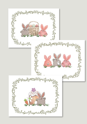 Набор полотенец Pole Kvetak (Беларускі лён) Зайцы 372 1 22с145-ШР+К/п.р/фкор (3шт)