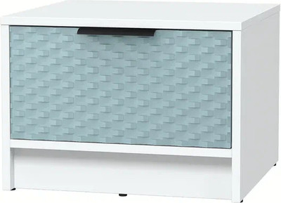 Прикроватная тумба Interline Концепт КТ-ТК1-35 Техно (белый платинум/океан)