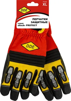 Перчатки защитные DDE Shock-Protect / 648-502 (р.XL, кожа/спандекс)