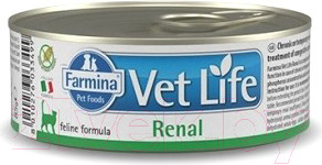 Влажный ветеринарный корм для кошек Farmina Vet Life Natural Diet Cat Renal (85г)