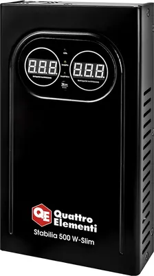 Стабилизатор напряжения Quattro Elementi Stabilia 500 W-Slim / 917-766