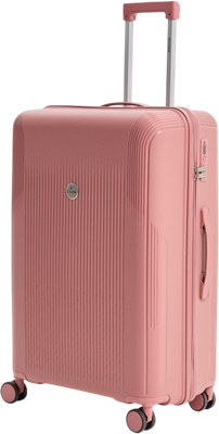 Чемодан на колесах L'case Riga 24 (M, розовый)